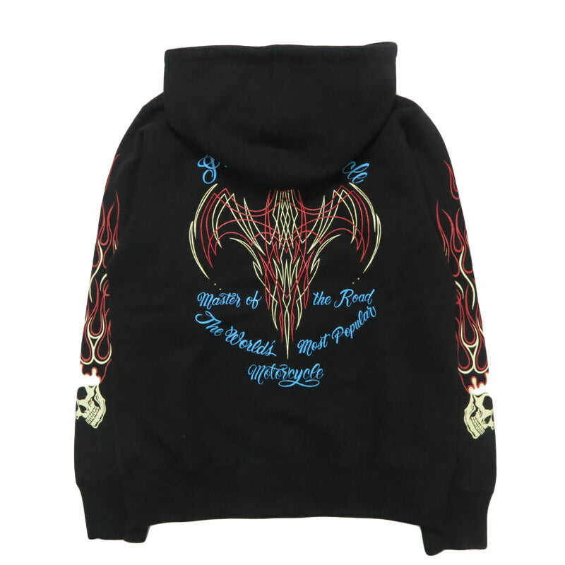 インディアンモーターサイクルIndianMotorcycle長袖プリントフルジップパーカー