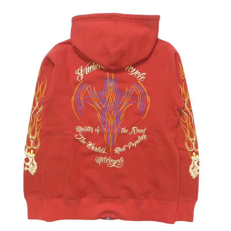 インディアンモーターサイクルIndianMotorcycle長袖プリントフルジップパーカー