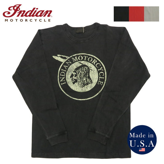 インディアンモーターサイクル Indian Motorcycle 長袖 プリント Ｔシャツ L/S T-SHIRT
