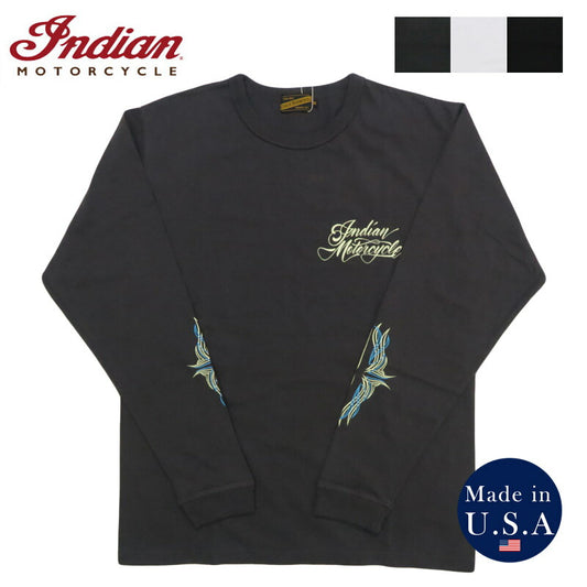 インディアンモーターサイクル Indian Motorcycle 長袖 プリント Ｔシャツ L/S T-SHIRT