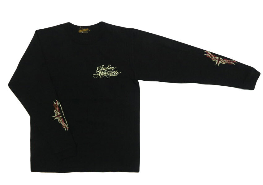 インディアンモーターサイクル Indian Motorcycle 長袖 プリント Ｔシャツ L/S T-SHIRT "PINSTRIPE PATTERN" IM69612【2025年秋冬新作】