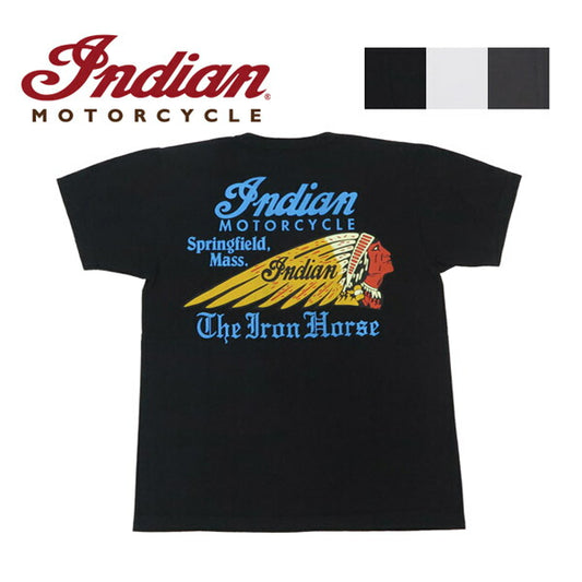 インディアンモーターサイクル Indian Motorcycle 半袖 プリント Ｔシャツ THE IRON IM79553【2025年春夏新作】
