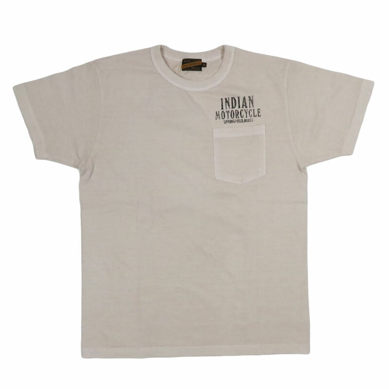 インディアンモーターサイクル Indian Motorcycle 半袖 ピグメントダイ ポケットＴシャツ “INDIAN HEAD” IM79723【2026年春夏新作】