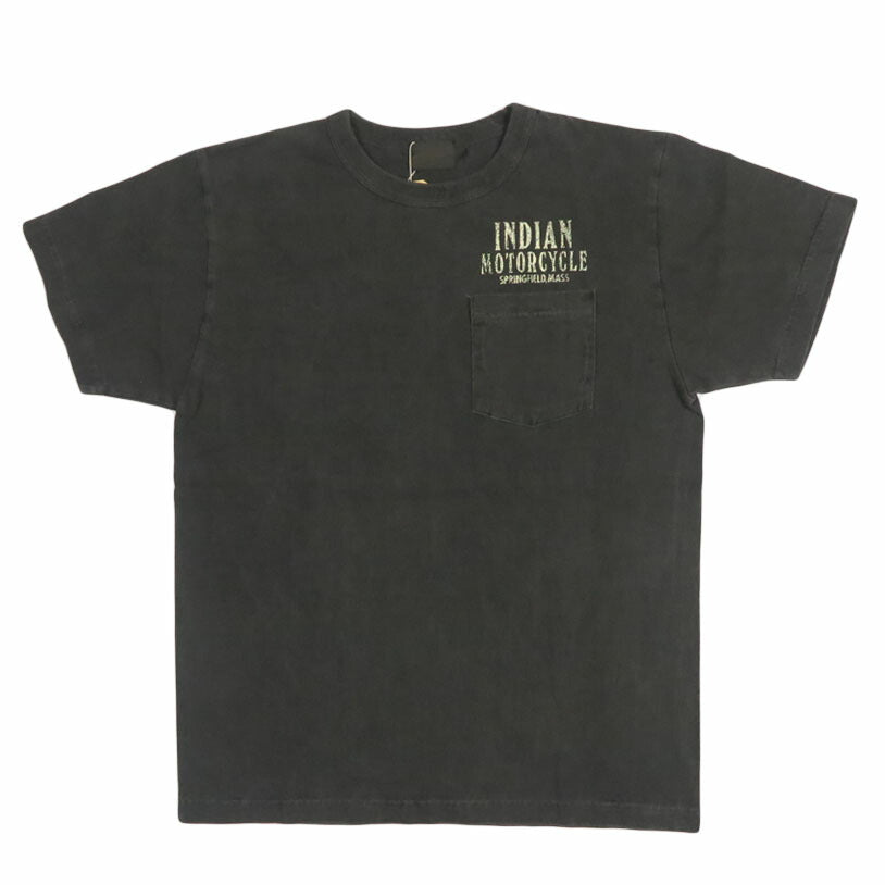 インディアンモーターサイクル Indian Motorcycle 半袖 ピグメントダイ ポケットＴシャツ “INDIAN HEAD” IM79723【2026年春夏新作】