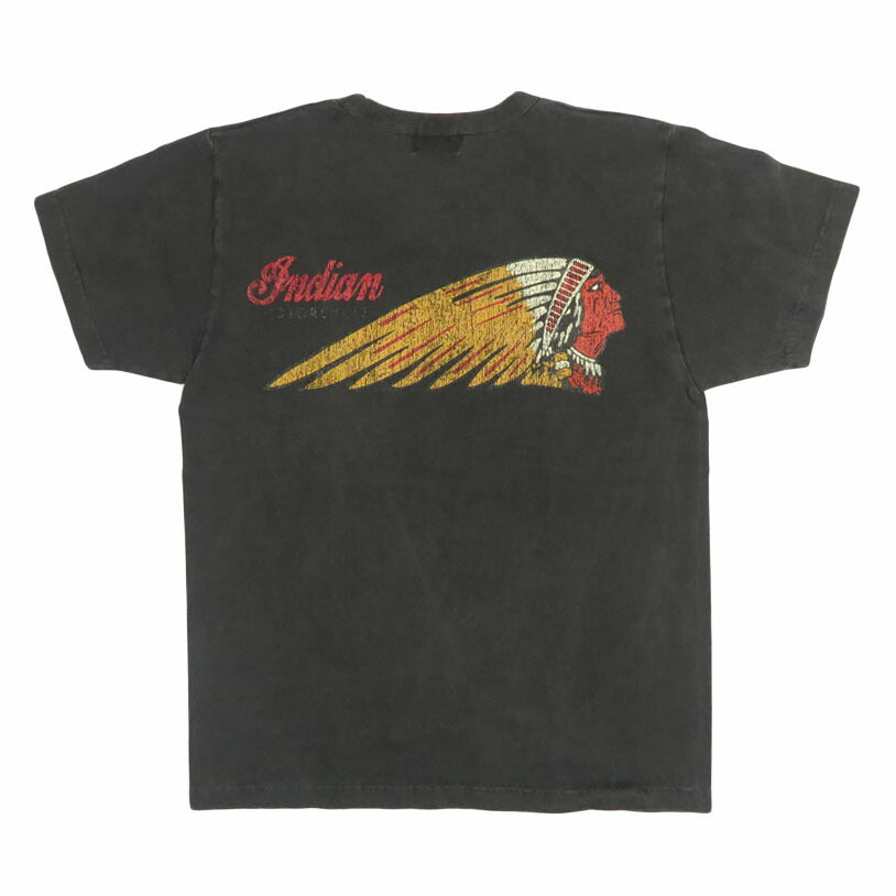 インディアンモーターサイクル Indian Motorcycle S/S POCKET T-SHIRTS “INDIAN HEAD” 半袖 ピグメントダイ ポケットＴシャツ IM79723【2026年春夏新作】