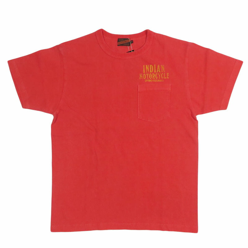 インディアンモーターサイクル Indian Motorcycle 半袖 ピグメントダイ ポケットＴシャツ “INDIAN HEAD” IM79723【2026年春夏新作】