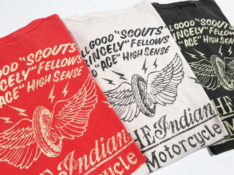 インディアンモーターサイクル Indian Motorcycle S/S POCKET T-SHIRTS “INDIAN AD” 半袖 ピグメントダイ ポケットＴシャツ IM79725【2026年春夏新作】