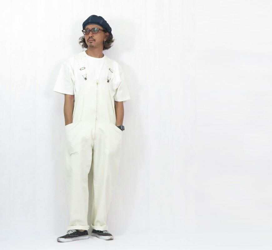 JAPAN BLUE JEANS ジャパンブルージーンズ ジップフロントオーバーオール ナチュラル JBPT1022-NAT【2025年春夏新作】