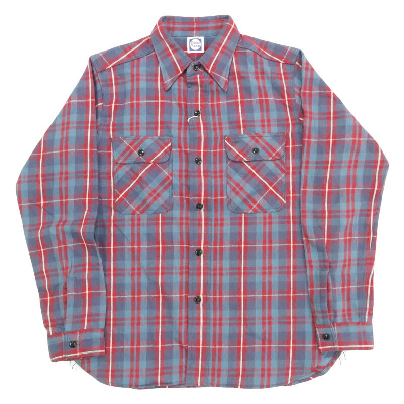 John Gluckow ジョングラッコー 長袖 フランネルシャツ The Ancient Flannel JG-06-2 C柄 WAREHOUSE ウエアハウス 【2025年秋冬新作】