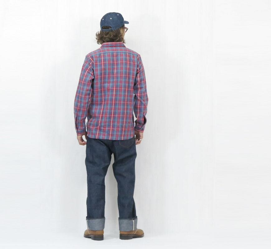 John Gluckow ジョングラッコー 長袖 フランネルシャツ The Ancient Flannel JG-06-2 C柄 WAREHOUSE ウエアハウス 【2025年秋冬新作】