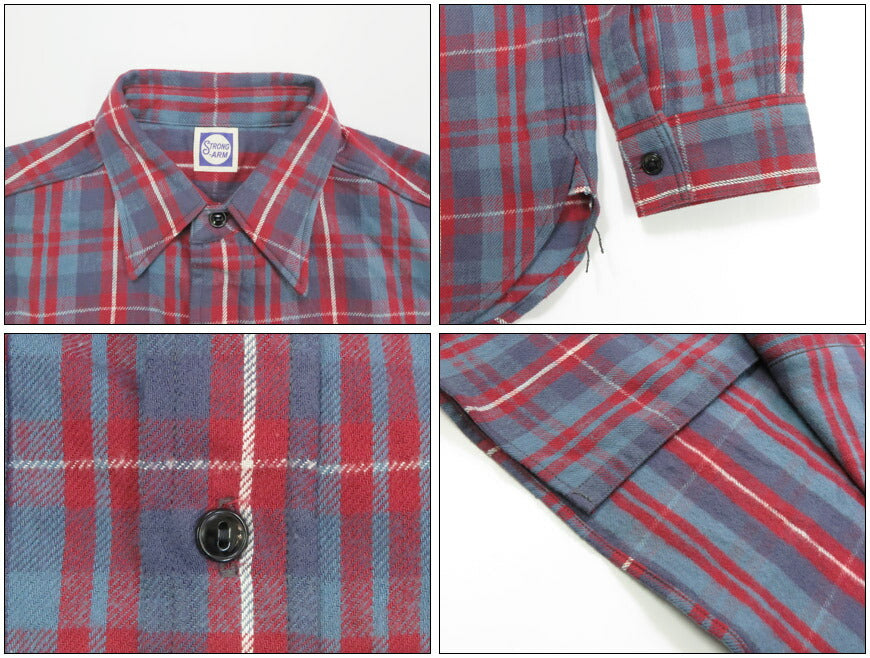 John Gluckow ジョングラッコー 長袖 フランネルシャツ The Ancient Flannel JG-06-2 C柄 WAREHOUSE ウエアハウス 【2025年秋冬新作】