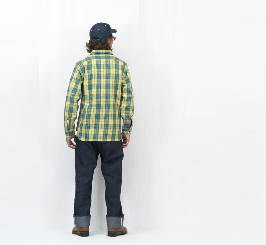 John Gluckow ジョングラッコー 長袖 フランネルシャツ The Ancient Flannel JG-06-2 D柄 WAREHOUSE ウエアハウス 【2025年秋冬新作】