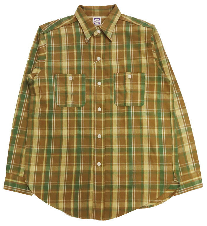John Gluckow ジョングラッコー 長袖 フランネルシャツ 40's Storm Shirts JG-06 E柄 WAREHOUSE ウエアハウス 【2025年秋冬新作】