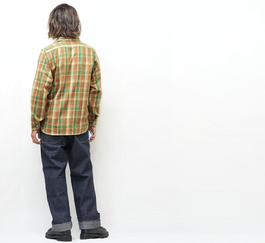 John Gluckow ジョングラッコー 長袖 フランネルシャツ 40's Storm Shirts JG-06 E柄 WAREHOUSE ウエアハウス 【2025年秋冬新作】