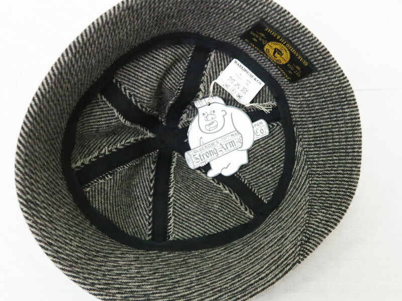 John Gluckow  ジョングラッコー by WAREHOUSE ウエアハウス ツイードウール プリズンキャップ バケットハット "Tweedy Prison Cap" JG-31【2025年秋冬新作】