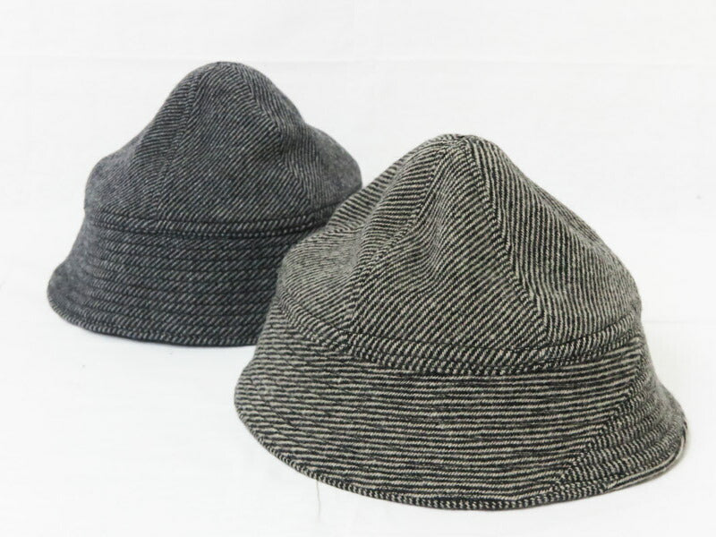 John Gluckow  ジョングラッコー by WAREHOUSE ウエアハウス ツイードウール プリズンキャップ バケットハット "Tweedy Prison Cap" JG-31【2025年秋冬新作】