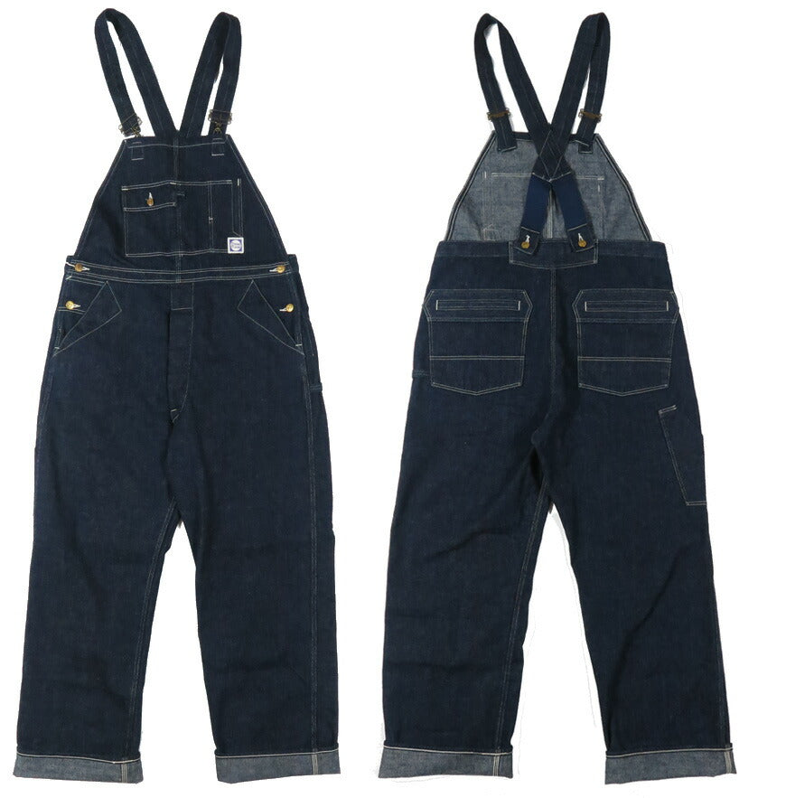 John Gluckow 조ング러코 by WAREHOUSE 웨어하우스 Lot.JG-41 오버롤 Strongarm Reinforced Overalls 인디고 데님 [2026년 봄/여름 신작]