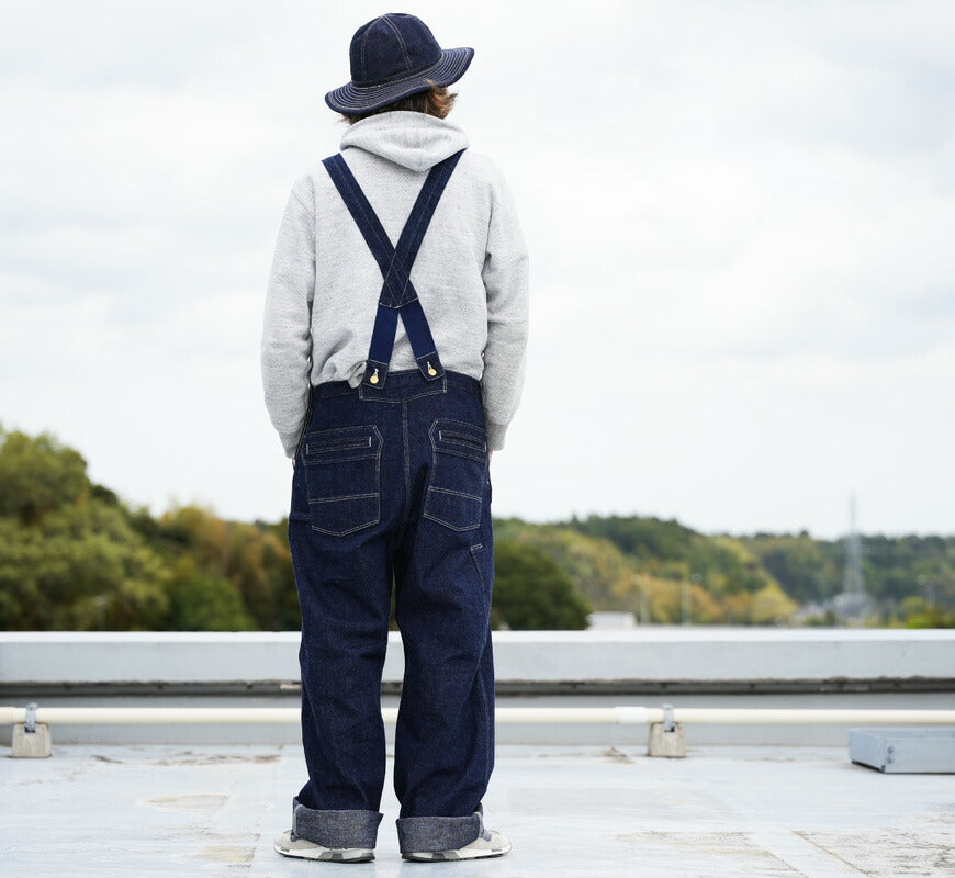 John Gluckow 조ング러코 by WAREHOUSE 웨어하우스 Lot.JG-41 오버롤 Strongarm Reinforced Overalls 인디고 데님 [2026년 봄/여름 신작]