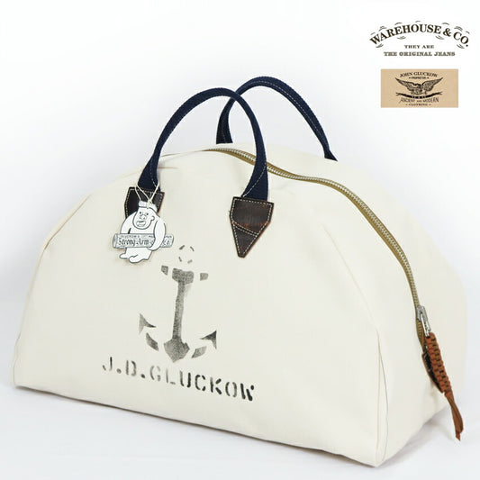 John Gluckow ジョングラッコー by WAREHOUSE ウエアハウス キャンバス セーラーズ・トランジット・バッグ Sailor's Transit Bag JG-B03 【2024-25年秋冬新作】