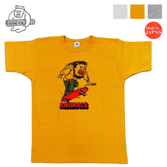 John Gluckow ジョングラッコー 半袖 Tシャツ Animal Skeater ウェアハウス WAREHOUSE JG-CS06 【2025春夏新作】