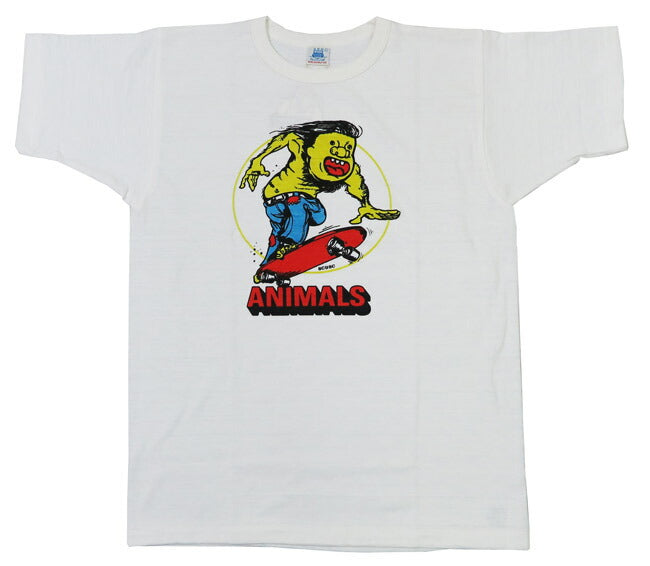 John Gluckow ジョングラッコー 半袖 Tシャツ Animal Skeater ウェアハウス WAREHOUSE JG-CS06 【2025春夏新作】