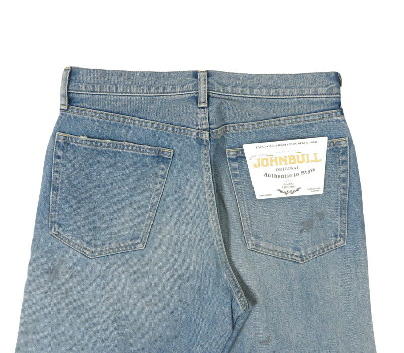 ジョンブル JOHNBULL 13.5オンスデニム 5 POCKET STRAIGHT JEANS ストレートジーンズ ヴィンテージ加工 JM243P01-117【2025年春夏新作】