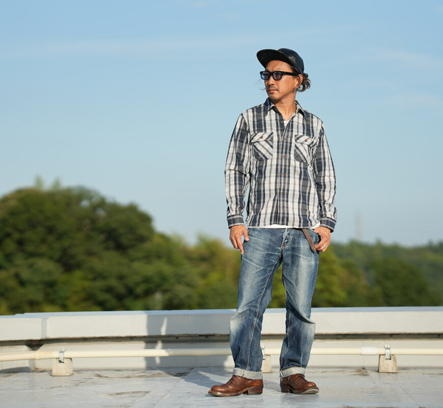 JELADO ジェラード 長袖 フランネル シャツ レギュラー丈  Unionworkers Shirt Regular チェック柄 JP12108 【2025年秋冬新作】
