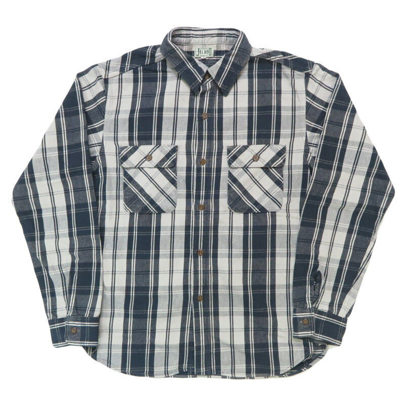 JELADO ジェラード 長袖 フランネル シャツ レギュラー丈  Unionworkers Shirt Regular チェック柄 JP12108 【2025年秋冬新作】