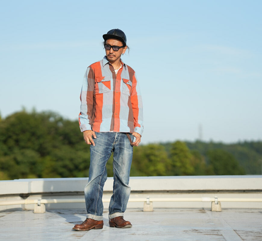 JELADO ジェラード 長袖 フランネル シャツ レギュラー丈  Unionworkers Shirt Regular チェック柄 JP12108 【2025年秋冬新作】