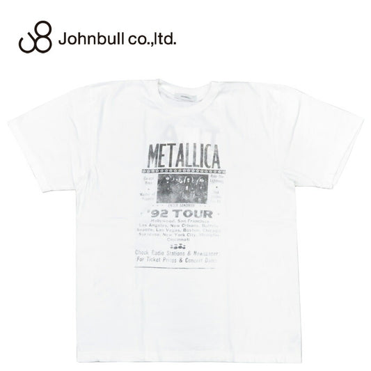 ジョンブル JOHNBULL ビッグシルエット 半袖 バンド Tシャツ METALLICA ENTER SANDMAN 1992 TOUR JT251C11 【2025年春夏新作】