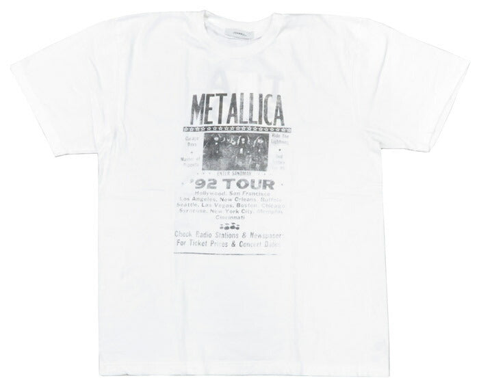 ジョンブル JOHNBULL ビッグシルエット 半袖 バンド Tシャツ METALLICA ENTER SANDMAN 1992 TOUR JT251C11 【2025年春夏新作】