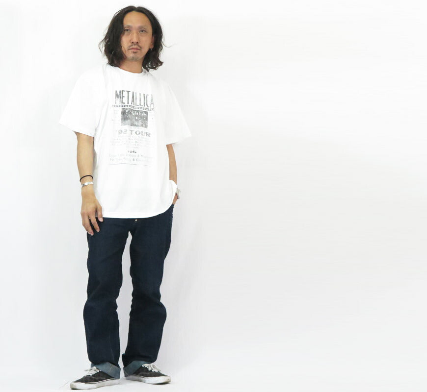ジョンブル JOHNBULL ビッグシルエット 半袖 バンド Tシャツ METALLICA ENTER SANDMAN 1992 TOUR JT251C11 【2025年春夏新作】