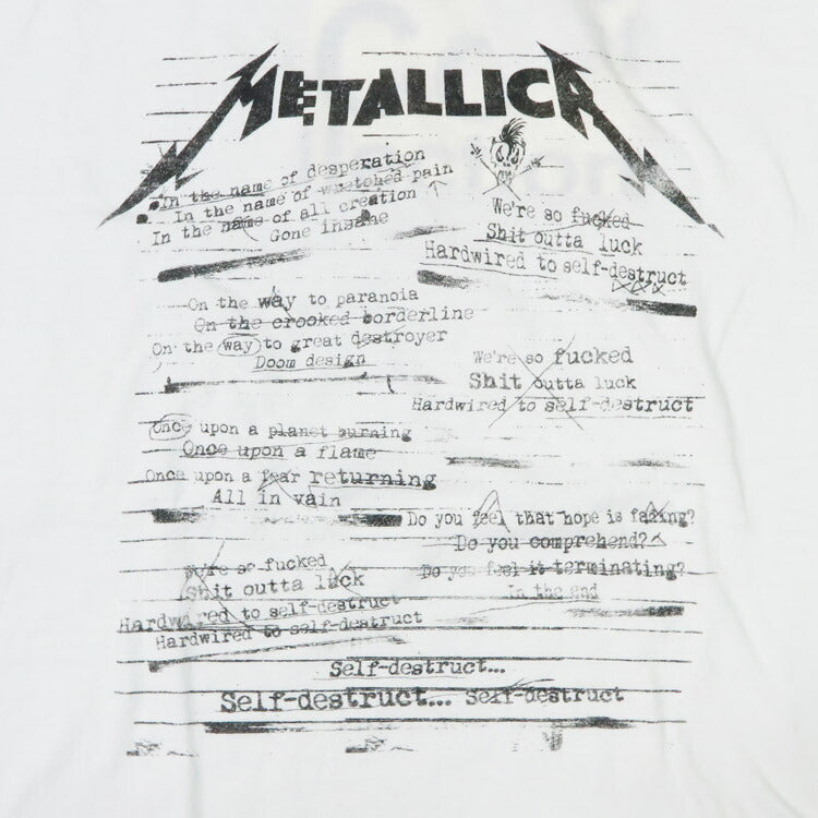 ジョンブル JOHNBULL ビッグシルエット 半袖 バンド Tシャツ METALLICA HARDWIRED JT251C12 【2025年春夏新作】