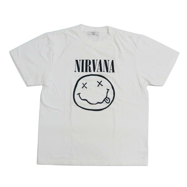 존불 JOHNBULL 아티스트 포토 반소매 티셔츠 NIRVANA SMILEY 너바나 밴드티 JT261C44【2026년 봄/여름 신작】