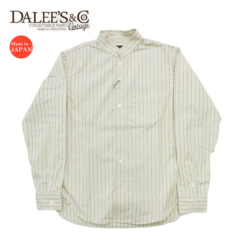 DALLES & CO ダリーズ＆コー King Field.A 長袖 ホワイトストライプ シャツ デラックスウェア DELUXEWARE 【2025年秋冬新作】