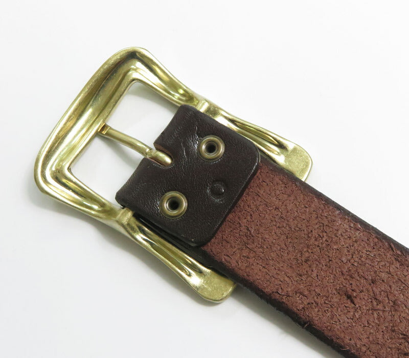 バーンズ BARNS ビッグバックル 40ｍｍレザー ベルト 栃木レザー製 LE-3055 【2025年秋冬新作】