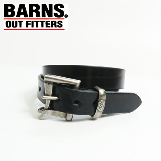 バーンズ BARNS 栃木レザー製 30mmファイヤーマン バックル ベルト 片手 着脱 TOCHIGI LEATHER FIREMAN BUCKLE BELT LE-4053