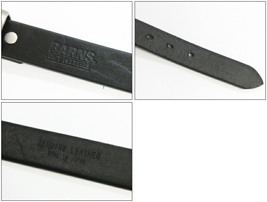 バーンズ BARNS 栃木レザー製 30mmファイヤーマン バックル ベルト 片手 着脱 TOCHIGI LEATHER FIREMAN BUCKLE BELT LE-4053