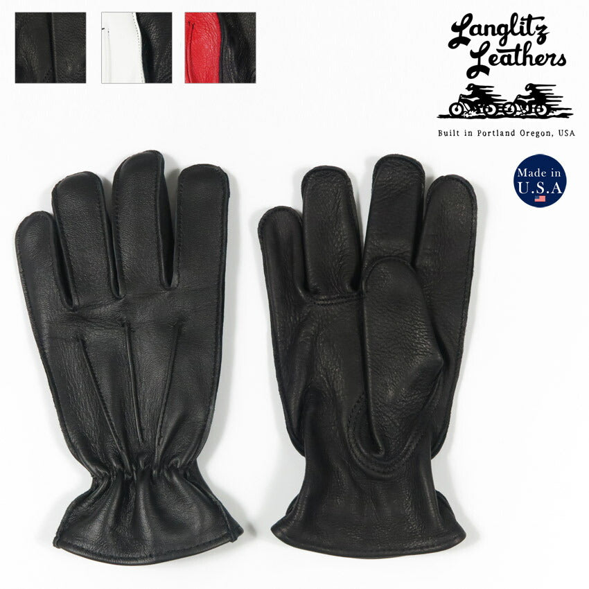 ラングリッツレザーズ Langlitz Leathers オールシーズングローブ ゴートスキン/ディアスキン ヤギ革/シカ革 裏地無し 手袋 バイク用 チャーチル churchill glove 【2025年春夏新作】