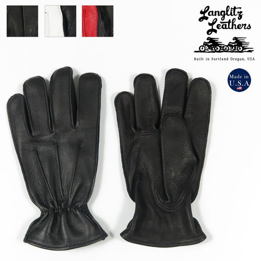 ラングリッツレザーズ Langlitz Leathers オールシーズングローブ ゴートスキン/ディアスキン ヤギ革/シカ革 裏地無し 手袋 バイク用 チャーチル churchill glove 【2025年春夏新作】