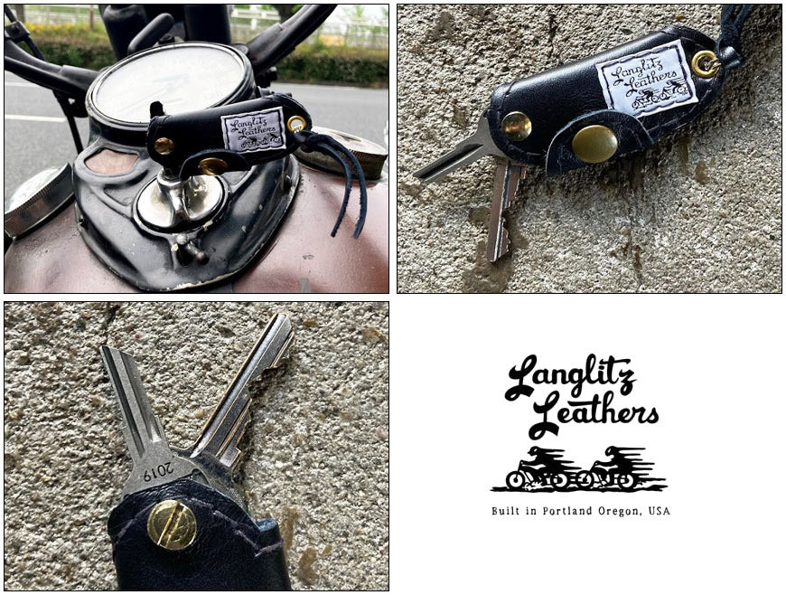 ラングリッツレザーズ Langlitz Leathers レザー キーホルダー Clem Key Holder 牛革 【2025年春夏新作】