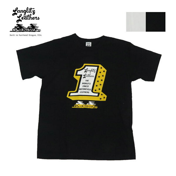 ラングリッツレザーズ Langlitz Leathers 半袖 Tシャツ プリント 日本製 LLC-003 LL310【2025年春夏新作】