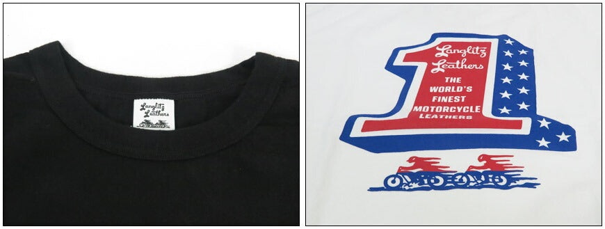 ラングリッツレザーズ Langlitz Leathers 半袖 Tシャツ プリント 日本製 LLC-003 LL310【2025年春夏新作】