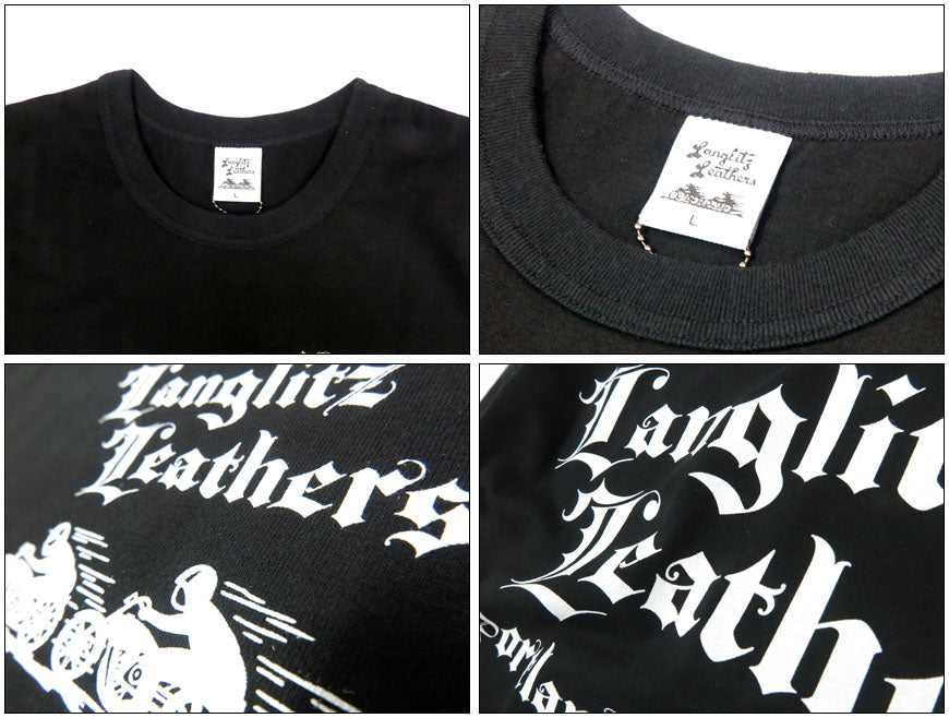 ラングリッツレザーズ Langlitz Leathers 半袖 Tシャツ プリント 日本製 LLC-003 LL311【2025年春夏新作】