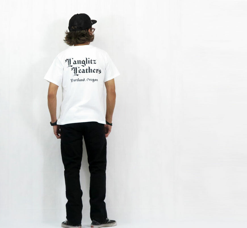 ラングリッツレザーズ Langlitz Leathers 半袖 Tシャツ プリント 日本製 LLC-003 LL311【2025年春夏新作】