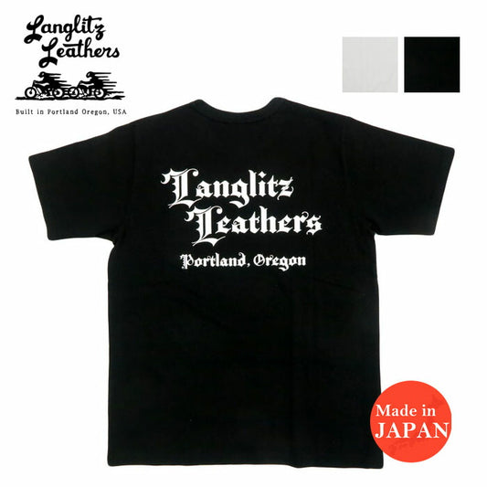 ラングリッツレザーズ  Langlitz Leathers 半袖 Tシャツ プリント 日本製 LLC-003 LL311【2025年春夏新作】