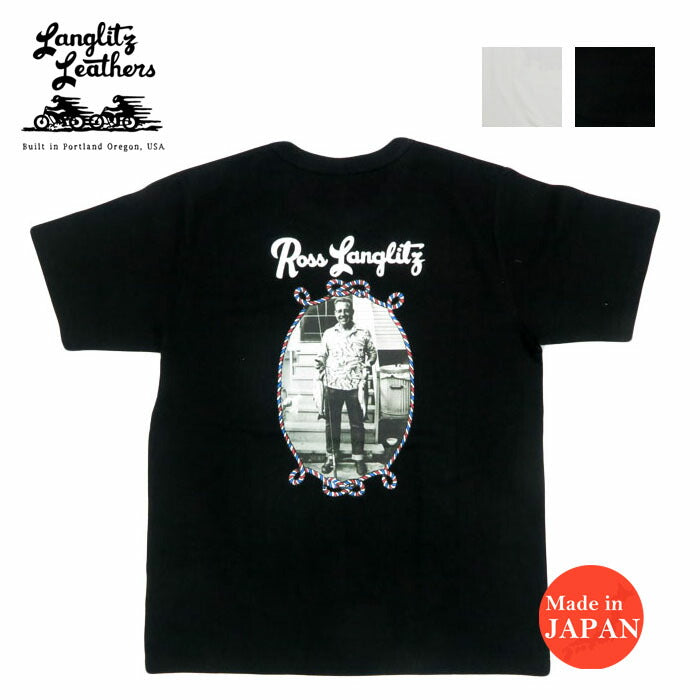 ラングリッツレザーズ Langlitz Leathers 半袖 Tシャツ プリント 日本製 LLC-003 LL312【2025年春夏新作】