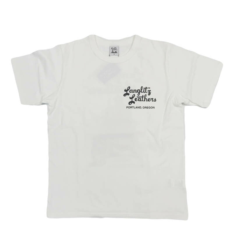 ラングリッツレザーズ Langlitz Leathers 半袖 Tシャツ ロゴプリント ヴェロセット 日本製 LLC-003 LL314【2026年春夏新作】