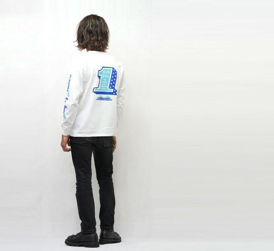 ラングリッツレザーズ Langlitz Leathers 長袖 Tシャツ ロゴプリント 日本製 LLC-004 LL310【2025年秋冬新作】