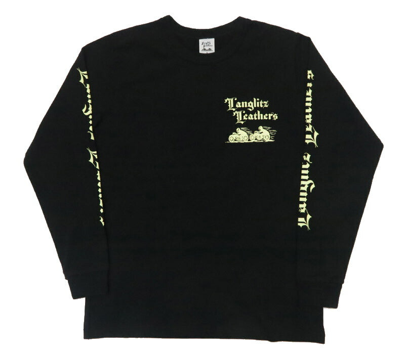 ラングリッツレザーズ Langlitz Leathers 長袖 Tシャツ ロゴプリント 日本製 LLC-004 LL311【2025年秋冬新作】